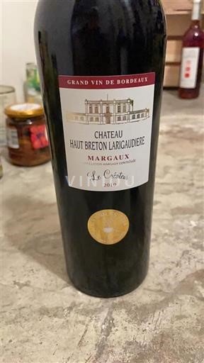 Bordeaux Margaux Château Haut Breton Larigaudière Le Créateur 2010