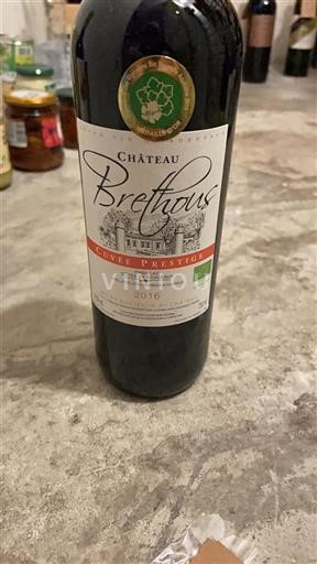 Bordeaux Côtes-de-Bordeaux Château Brethous Prestige 2016