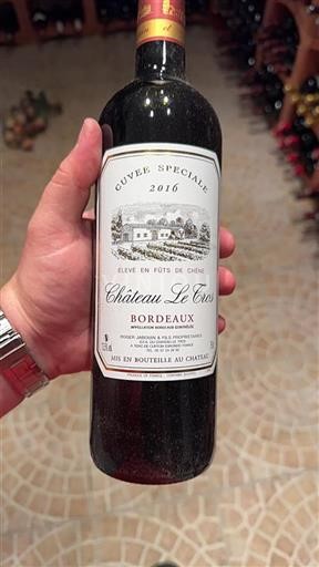 Bordeaux Château Le Cros Spéciale 2016