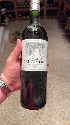 Bordeaux Haut-Médoc Château Cantemerle Les Allées de Cantemerle 2005
