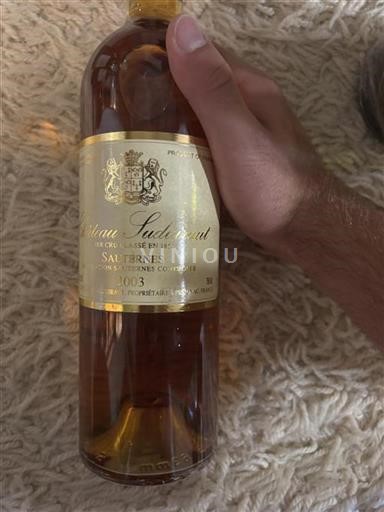 Bordeaux Sauternes Premier Cru Château Suduiraut 2003