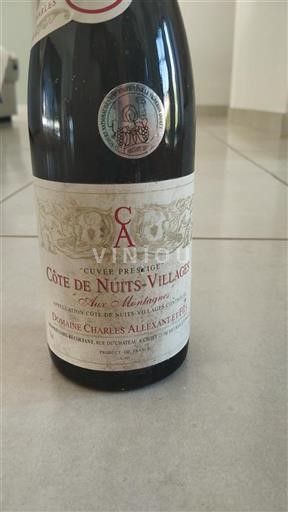 Borgoña Côte de Nuits Villages Domaine Charles Allexant et Fils Prestige Aux Montagnes 1999