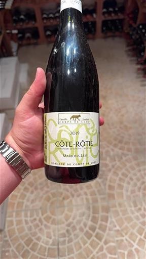 Rhône-dalen Côte-rôtie Domaine Corps de Loup Marions-Les! 2019
