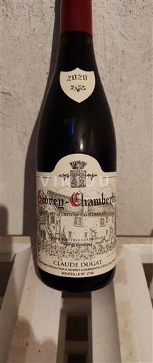 Bourgogne Gevrey-chambertin Claude Dugat 2020