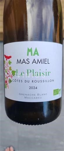 Roussillon Côtes-du-Roussillon Mas Amiel Le Plaisir 2024