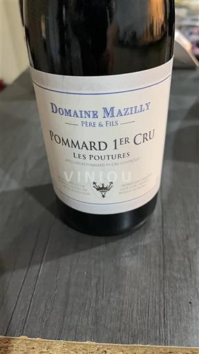 Borgonha Pommard Domaine Mazilly Les Poutures 2019