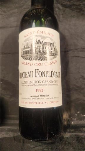Bordeaux Saint-Émilion Grand Cru Grand Cru Classé Château Fonplégade 1992