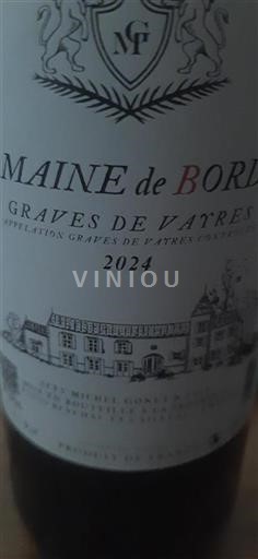 Bordeaux Graves-de-vayres Domaine Borde 2024