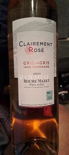 Languedoc in Roussillon Pays d'Oc Roche Mazet Clairment Rosé 2023