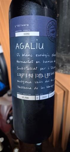 Catalogna Costers del Segre L'Olivera Agaliu 2020