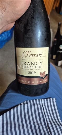 Burgundy Irancy Domaine Saint Germain Les Mazelots 2019