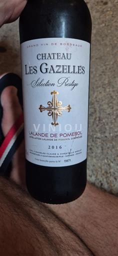 Bordeaux Lalande-de-Pomerol Château Les Gazelles Sélection Prestige 2016