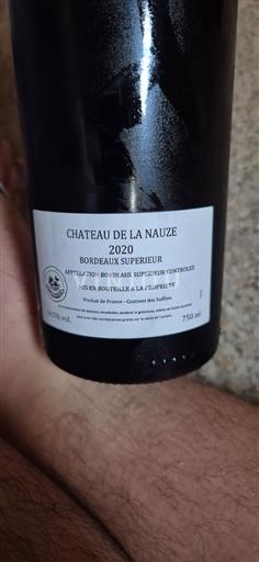 Bordeaux Bordeaux supérieur Château La Nauze 2020