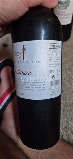 Roussillon Collioure Vins de Consolation 2018