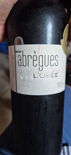 Languedoc Unspecified Domaine Fabrègues L'Orée 2016