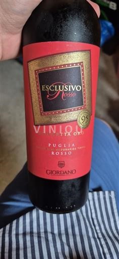 Puglia Non specificato Giordano Esclusivo Rosso Etichetta Oro Senza annata