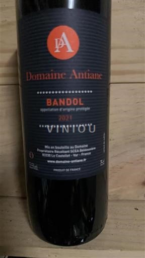 Provence Bandol Domaine Antiane 2021