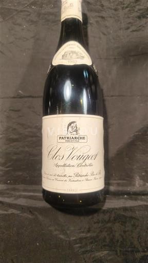 Borgogna Clos-de-vougeot Grand Cru Patriarche Père et Fils 1982