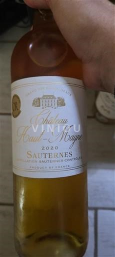 Bordeaux Sauternes Château Haut-Mayne 2020