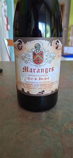 Bourgogne Maranges Seguin Jean-Marc et Jocelyne 2024