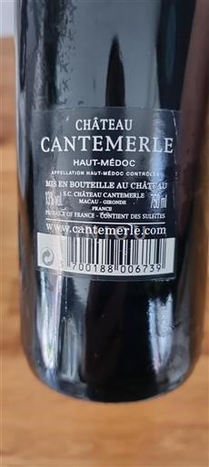 Bordeaux Haut-Médoc Château Cantemerle Niet-geïntegreerd