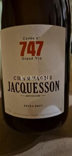 Champanhe Jacquesson n° 747 Não Sazonado