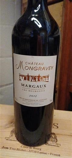 Bordeaux Margaux Cru Bourgeois Château Mongravey 2012