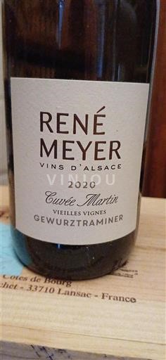 Alsace Gewürztraminer Grand Cru René Meyer Martin 2020