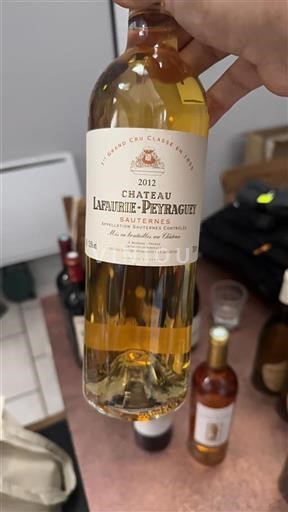 Bordeaux Sauternes Premier Cru Château Lafaurie-Peyraguey 2012