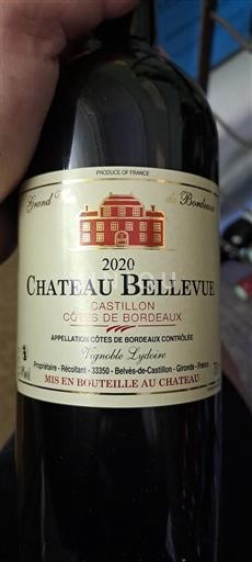 Bordeaux Castillon-côtes-de-bordeaux Château Bellevue 2020