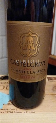 Toscane Chianti Classico Castelgreve Riserva 2020
