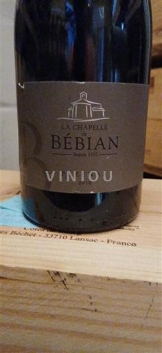 Bordeaux Cérons La Chapelle de Bébian 2010