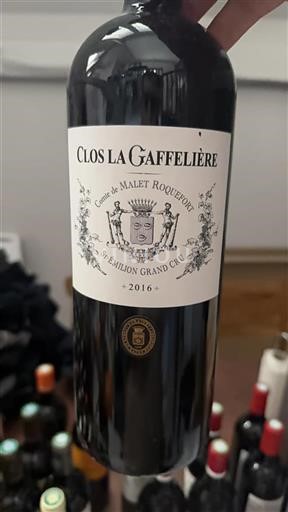 Bordeaux Saint-Émilion Clos La Gaffelière Comte de Malet Roquefort 2016