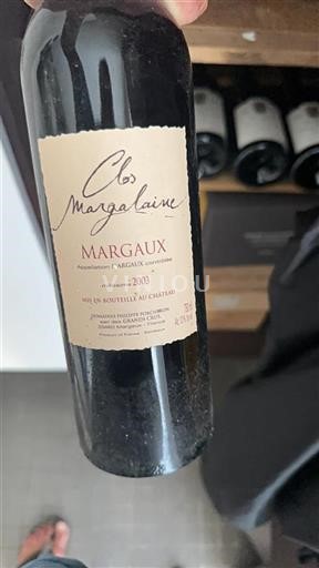 Bordeaux Margaux Clos Margalaine 2003