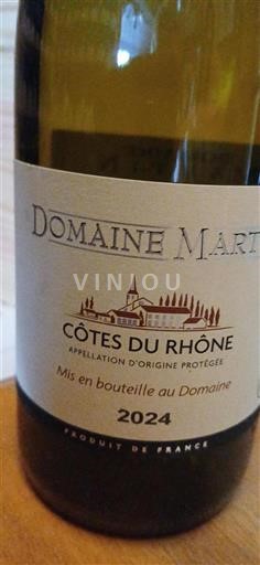 Rona dolina Côtes-du-Rhône Domaine Martin 2024