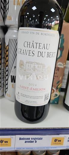 Bordeaux Saint-Émilion Château Graves du Bert 2024