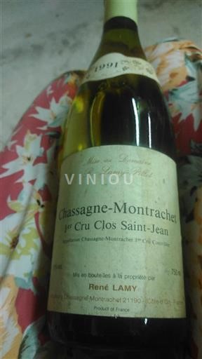 Borgogna Chassagne-Montrachet Premier Cru René Lamy Clos Saint-Jean 1991