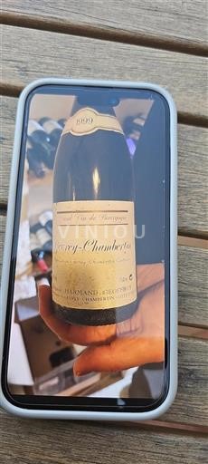 Vin Rouge sec Domaine Harmand-Geoffroy 1999 France Bourgogne Gevrey-chambertin AOC