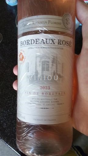 Vin Rosé sec La Chapelle Augustin Florent 2023 France Bordeaux AOC
