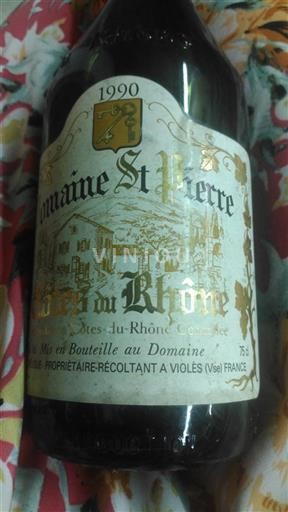 Rhônetal Côtes du Rhône Domaine St Pierre 1990