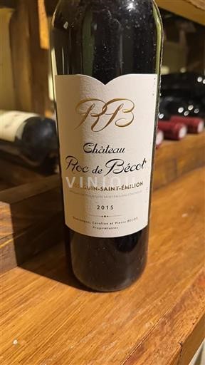 Bordeaux Puisseguin-saint-émilion Château Roc de Bécot 2015