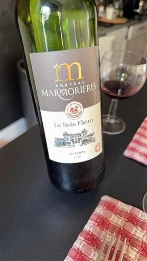 Languedoc La Clape Château Marmorières Le Bois Fleuri 2018