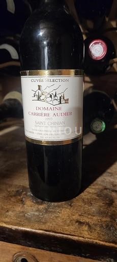 Languedoc Saint-Chinian Domaine Carrière Audier Sélection 1993