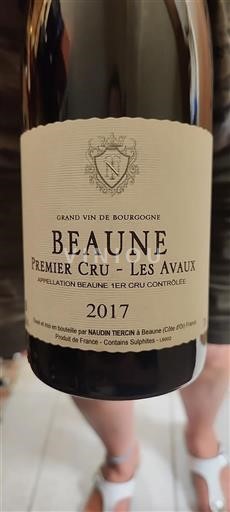 Borgogna Beaune Premier Cru Naudin Tiercin Les Avaux 2017