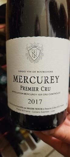 Borgogna Mercurey Premier Cru Naudin Tiercin 2017