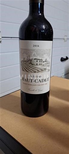 Bordeaux Saint-Émilion Grand Cru Château Haut-Cadet 2016