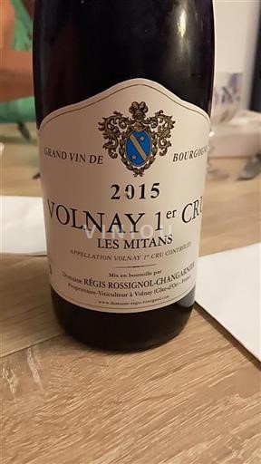 Bourgondië Volnay Premier Cru Domaine Régis Rossignol-Changarnier Les Mitans 2015