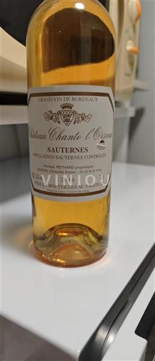 Bordeaux Sauternes Château Chante l'Oiseau 2016