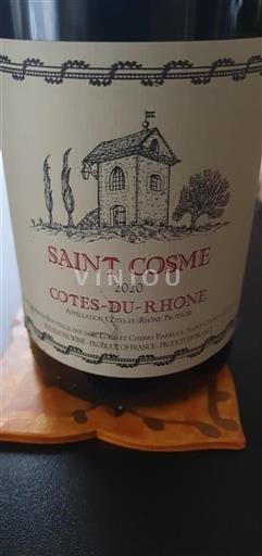 Rhônen laakso Côtes-du-rhône Saint Cosme 2020