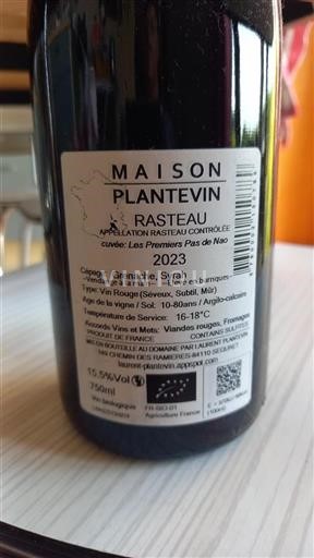 Valle del Rodano Rasteau Maison Plantevin Les Premiers Pas de Nao 2023